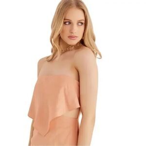 Free People x Rumer Roam Bandana Mini Dress Linen XS NWT